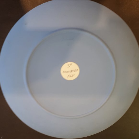 1974 Christmas Blue Jasperware Wedgwood Plate - Picture 5 of 5